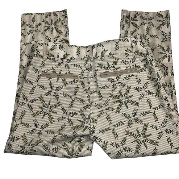 Anthropologie Cartonnier Charlie Trouser Pants Cropped Fern Print Size 2 - Picture 8 of 10
